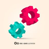 Vector Cogs - Gears Illustration N2