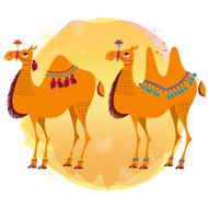 Decorated camels