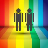 man and woman vector icon