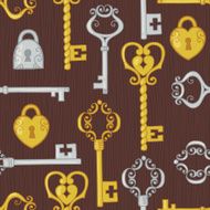 Seamless pattern with keys N2