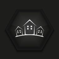 Vector creative icon on black background Eps10 N21