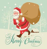 Merry Christmas Vintage Santa Claus