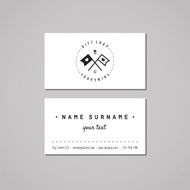 Gift shop business card design concept Logo with flags N2