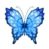 Blue vector butterfly N2