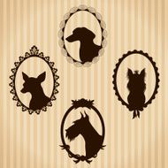 Dogs silhouettes N4