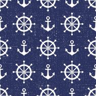 Cute nautical background anchor and wheel