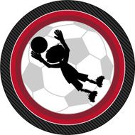 Soccer Football Goalkeeper Silhouette N2