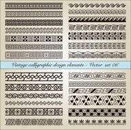 Vintage calligraphic design elements N5