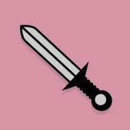 Sword icon or sign
