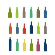 Different bottles collection Design elements