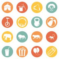 Vector Set of Circus Icons N12