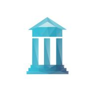 Architecture icon abstract isolated on a white backgrounds vector illustration