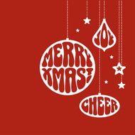 Christmas ornaments with the words