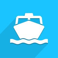 Ship icon great for any use Vector EPS10