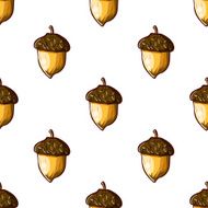 Seamless pattern with hazelnuts N5