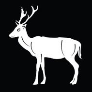 Silhouette deer N3