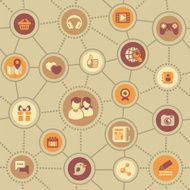 Social Media Flat Pattern