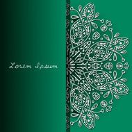 card with lace ornament