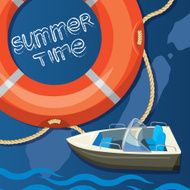 Summer time creative design template N6
