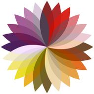 Flower color lotus silhouette for design N2