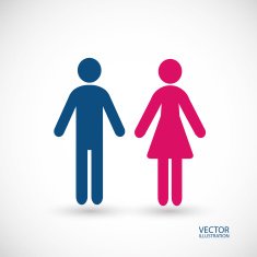 Man and woman Vector illustration free image download