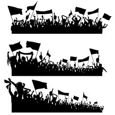 Sport Supporters Silhouettes N2