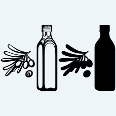 Olive oil and olive branch N2