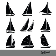 Sailboat vector N3