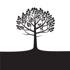 Black vector Tree N12