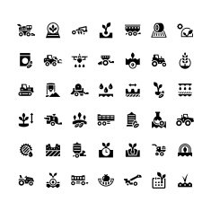 Set icons of agriculture N2