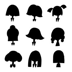 Girls heads avatars N2