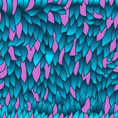 seamless pattern with blue leaves N5