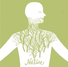 Human and nature ecological illustration N4