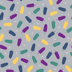 Seamless Pattern with Multicolored Feathers for Modern Wallpaper Textile