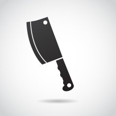 Knife axe icon isolated on white background
