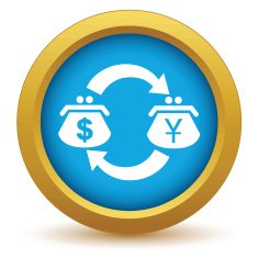 Gold dollar yen exchange icon N2