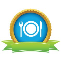 Gold dinner logo