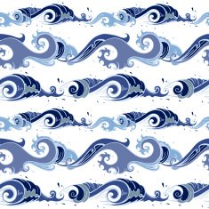 Sea waves Seamless background N17