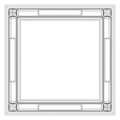 Decorative modern frame N2