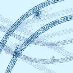 Winter tire track background
