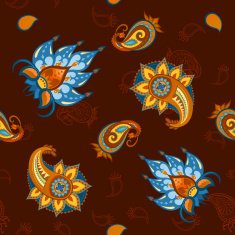 Seamless colorful pattern in Turkish style N2