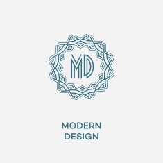 Vector geometric frame in mono line style Monogram design element N51