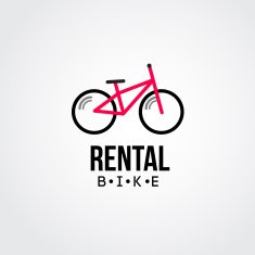 trendy flat bike logo N2