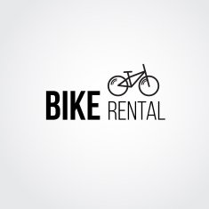 trendy flat bike logo N3