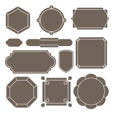 Contour label minimalist N4