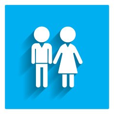 Man and woman's silhouettes N2