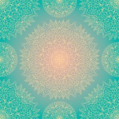Azure backdrop with ethnic ornaments N2