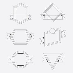 Set of abstract geometrical Aztec seamless patterns N3