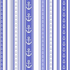 Seamless striped pattern with anchor motif