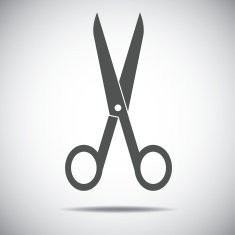 Scissors symbol isolated icon free image download